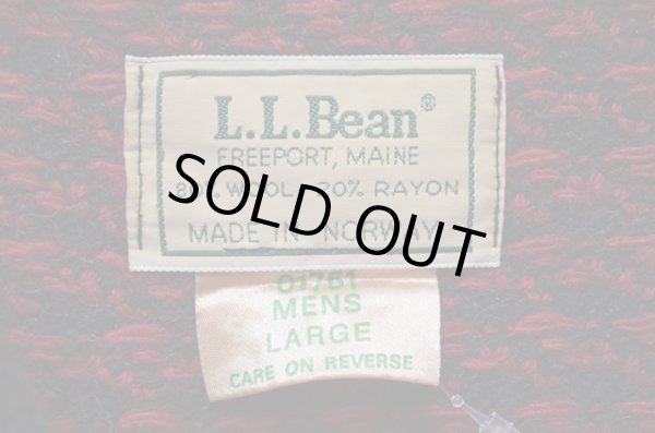 画像3: 80's L.L.BEAN バーズアイ柄 ウールニット “ブラック” (3)