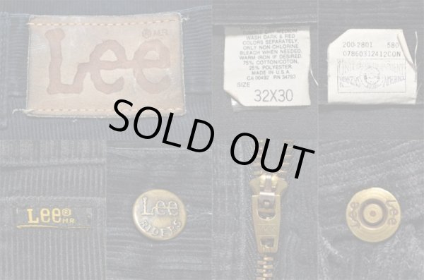 画像3: 90's Lee 200-2801 コーデュロイパンツ “BLACK” (3)