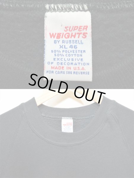 画像3: 90's RUSSELL 無地スウェット “BLACK / DEADSTOCK” (3)