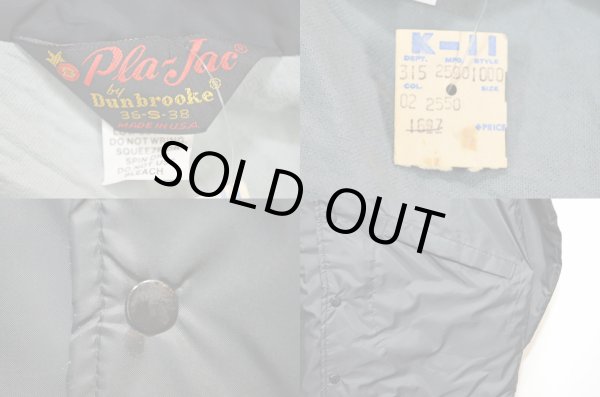 画像3: 70's Pla-Jac ナイロンコーチジャケット “DEADSTOCK / BLACK” (3)