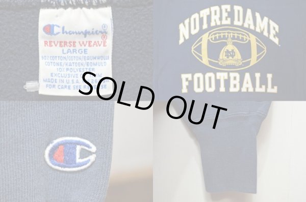 画像3: 90's Champion リバースウィーブスウェット “USA製 / NOTRE DAME FOOTBALL” (3)