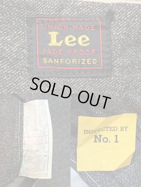 画像3: 40's Lee ブラックシャンブレー ワークパンツ (3)