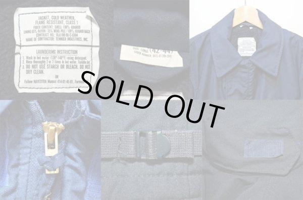 画像3: 90's US NAVY アラミドデッキジャケット "ノンウォッシュ" (3)