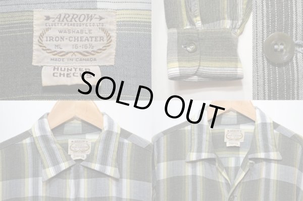 画像3: 60's ARROW レーヨンシャツ "オンブレチェック" (3)