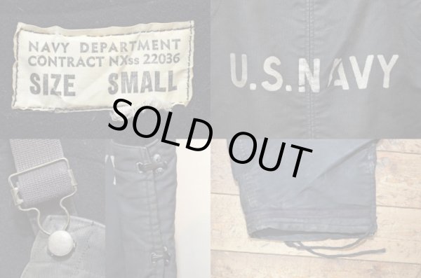 画像3: 40's US.NAVY WWII ブルーデッキパンツ “フック” (3)