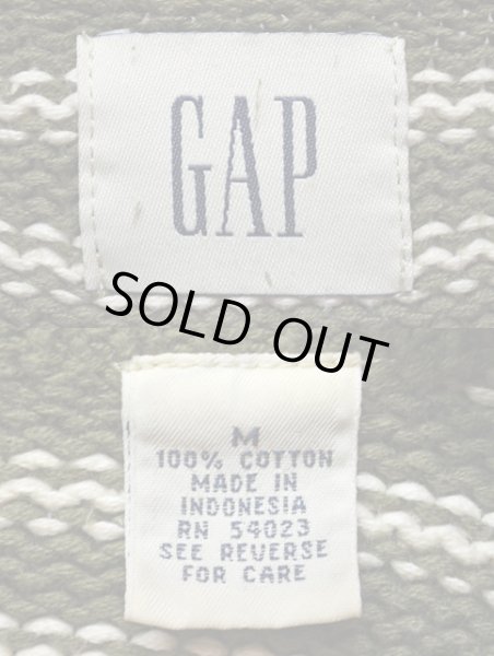 画像3: 90's GAP ボーダー柄 コットンニット (3)