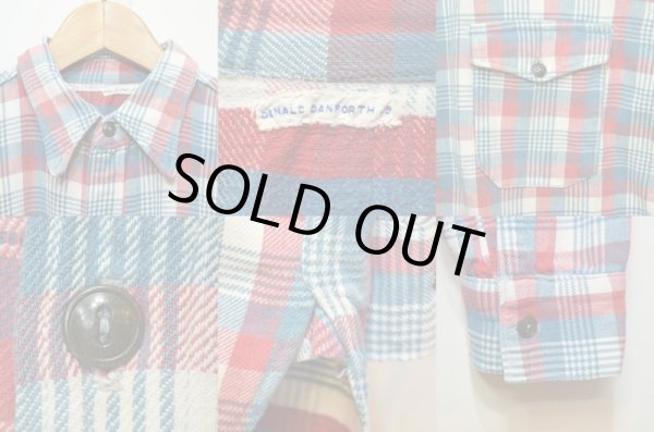 画像3: 40's UNKNOWN マチ付きネルシャツ (3)