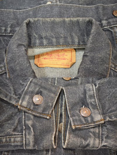 画像1: 80's Levi's 70506-0259 ブラックデニムジャケット