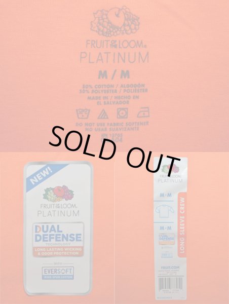 画像3: 日本未発売 Fruit of the loom L/S Tシャツ “ORANGE” (3)