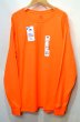 画像1: 日本未発売 Fruit of the loom L/S Tシャツ “ORANGE” (1)