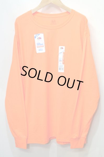 画像1: 日本未発売 Fruit of the loom L/S Tシャツ “ORANGE” (1)