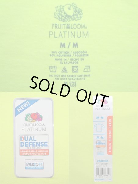 画像3: 日本未発売 Fruit of the loom L/S Tシャツ “SAFETY GRN” (3)