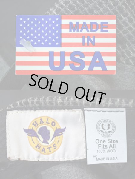 画像2: 90's HALO HATS 5パネルウールキャップ “USA製 / DEADSTOCK” (2)