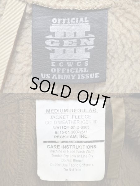 画像3: ECWCS GENIII POLARTEC フリースジャケット “Coyote” (3)