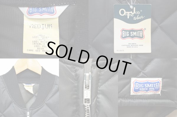 画像3: 80's BIG SMITH キルティングベスト “BLACK” (3)