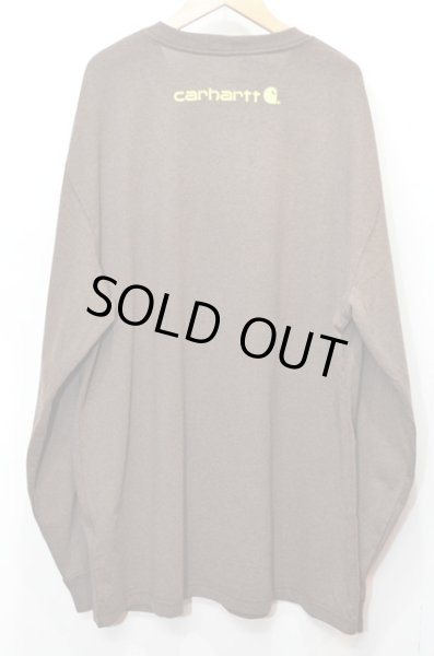 画像2: 日本未発売 Carhartt 袖プリント入り L/S Tシャツ (2)