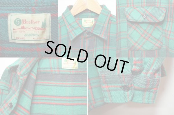 画像3: Early 70's Five Brother ヘビーネルシャツ (3)