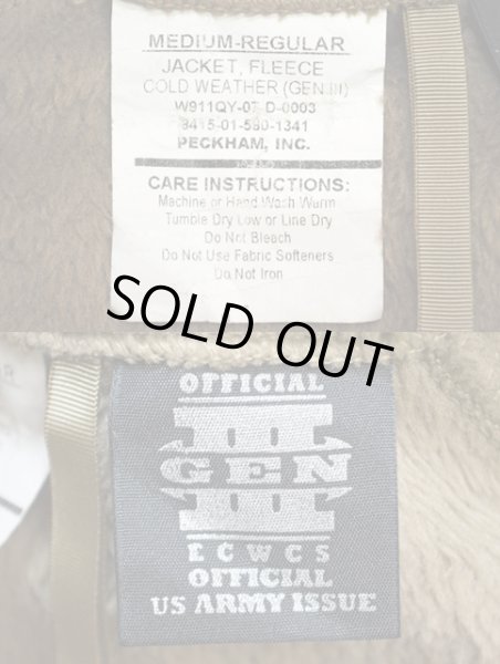 画像3: ECWCS GENIII POLARTEC フリースジャケット “Coyote” (3)