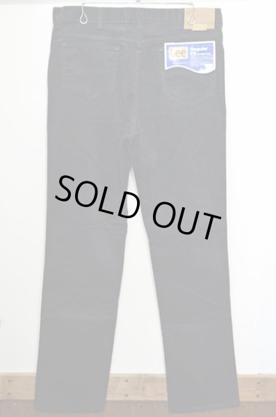 画像2: 80's Lee 200-2801 コーデュロイパンツ “BLACK / DEADSTOCK” (2)