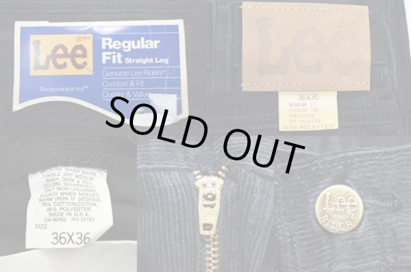 画像3: 80's Lee 200-2801 コーデュロイパンツ “BLACK / DEADSTOCK” (3)