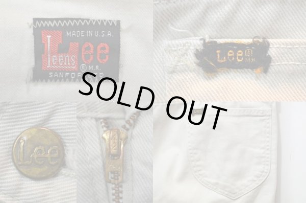 画像3: 70's Lee Leens コットンスリムパンツ (3)