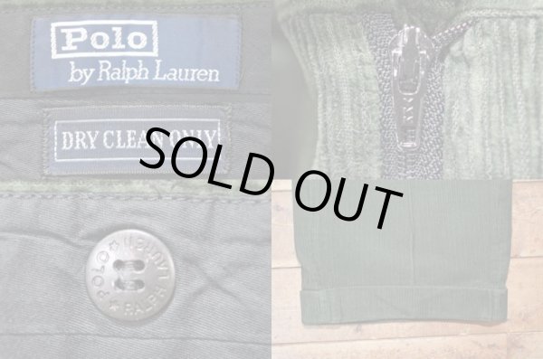 画像3: 90's Polo Ralph Lauren 太畝コーデュロイパンツ “GREEN” (3)