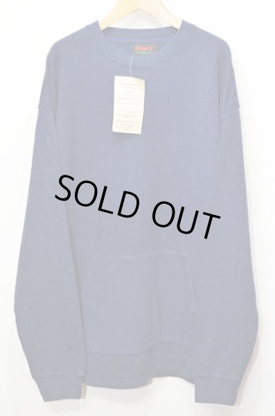 画像2: Effort's ポケット付きスウェットシャツ “NAVY / DEADSTOCK” (2)