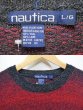 画像3: 90's NAUTICA グラデーションボーダー柄 ウールニット (3)