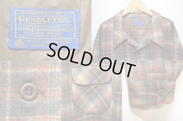 画像3: 70's Pendleton ウールシャツ “ブラウンベース / オンブレチェック柄” (3)