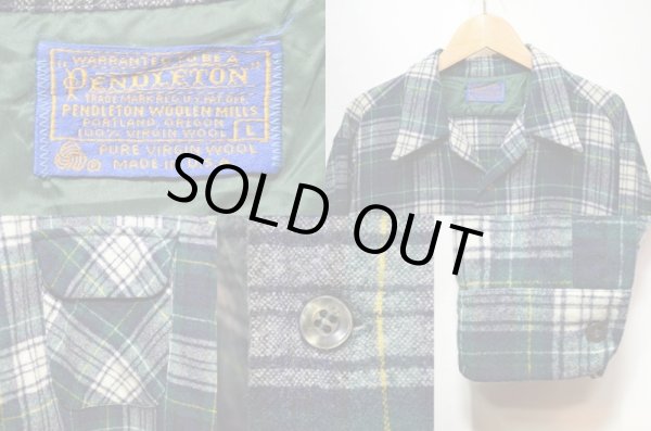 画像3: 70's Pendleton ウールシャツ “グリーンベース” (3)
