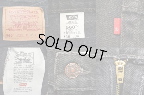 画像3: 90's Levi's 560 ブラックデニムパンツ “USA製” (3)