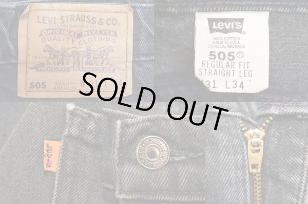 画像3: 90's Levi's 505 ブラックデニムパンツ “USA製” (3)