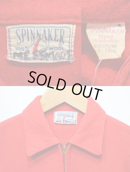 画像3: 40's SPINNAKER ハーフZIPウールシャツ (3)