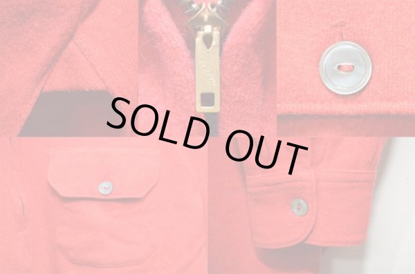 画像4: 40's SPINNAKER ハーフZIPウールシャツ (4)