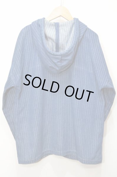 画像2: 60's ストライプ柄 コットンジップパーカー (2)