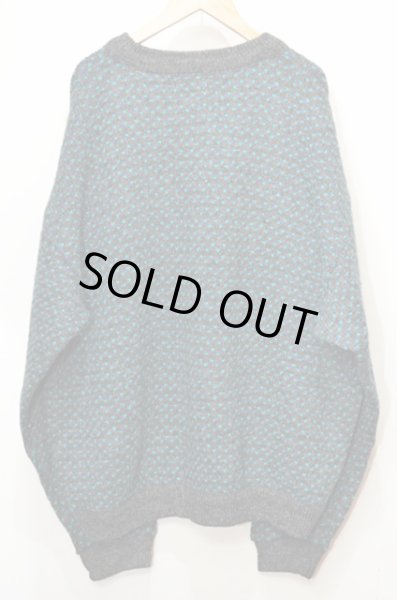 画像2: 80's L.L.BEAN バーズアイ柄 ウールニット (2)