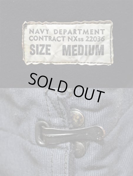 画像3: 40's US.NAVY WWII ブルーデッキパンツ “フック式” (3)