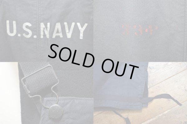 画像4: 40's US.NAVY WWII ブルーデッキパンツ “フック式” (4)