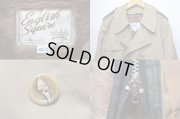 画像3: 60-70's English Squire ライナー付き トレンチコート “USA製” (3)