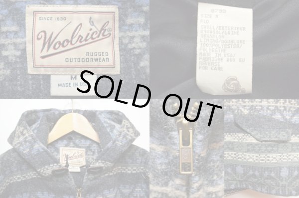 画像3: 90's Woolrich 総柄 フード付きウールジャケット “USA製” (3)