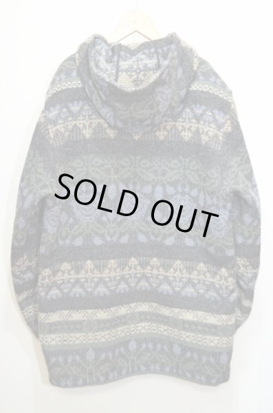 画像2: 90's Woolrich 総柄 フード付きウールジャケット “USA製” (2)