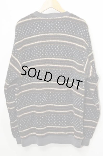 画像2: 90's STEEL BRIDGE 総柄 パイルフリーススウェット “USA製” (2)