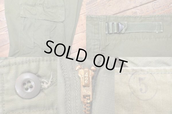 画像4: 60's US.ARMY ジャングルファティーグパンツ “レアサイズ” (4)