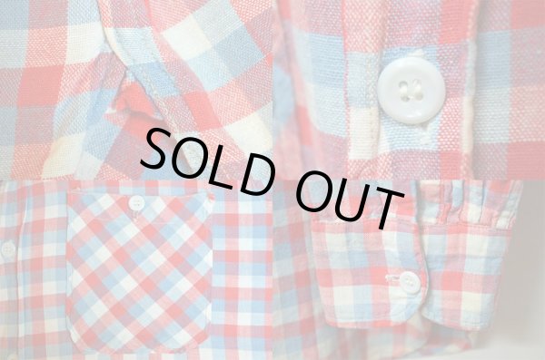 画像4: 50's HERCULES マチ付きネルシャツ (4)