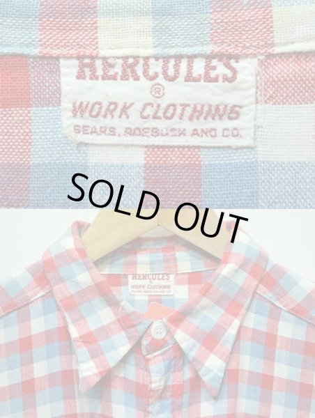 画像3: 50's HERCULES マチ付きネルシャツ (3)