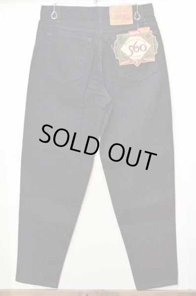 画像3: 90's Levi's 560 ブラックデニムパンツ “USA製 / DEADSTOCK” (3)