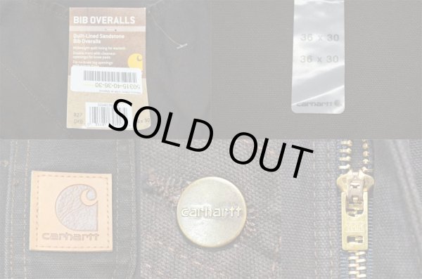 画像3: 日本未発売 Carhartt キルティングライナー付き ダブルニーオーバーオール (3)