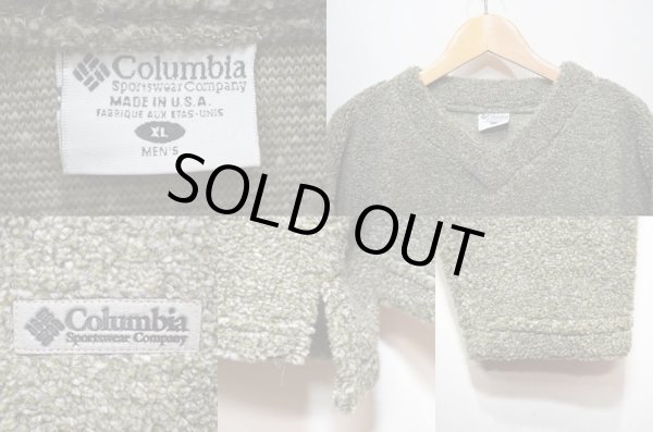 画像3: 90-00's Columbia Vネック フリースカットソー “USA製” (3)