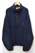 画像1: 90's Woolrich スナップT型フリースジャケット “NAVY” (1)