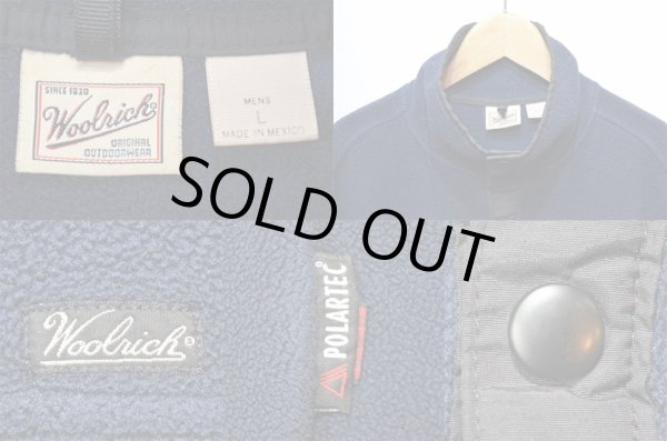 画像3: 90's Woolrich スナップT型フリースジャケット “NAVY” (3)